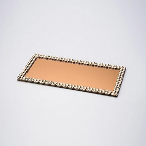 Suporte Acrilico Multiuso 32x16 Dourado Espelhado
