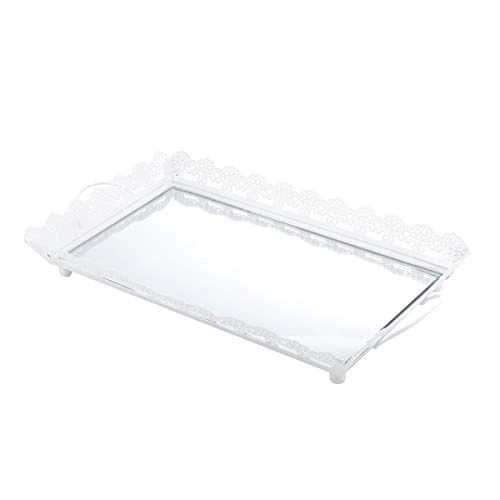 Prato Retang Rojemac Cinzelado White 42x23x5cm