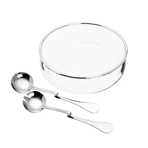 Saladeira Wolff 25cm C/aro Talheres Prata