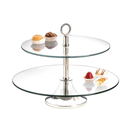 Prato P/doces Duplo Wolff 33/40cm Inox