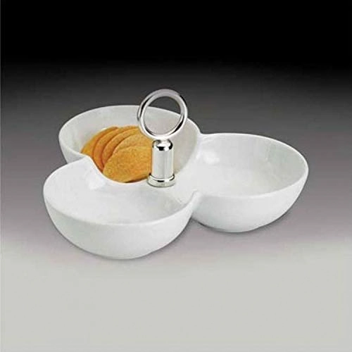 Petisqueira Wolff Porc Funda C/3 Divisorias Inox