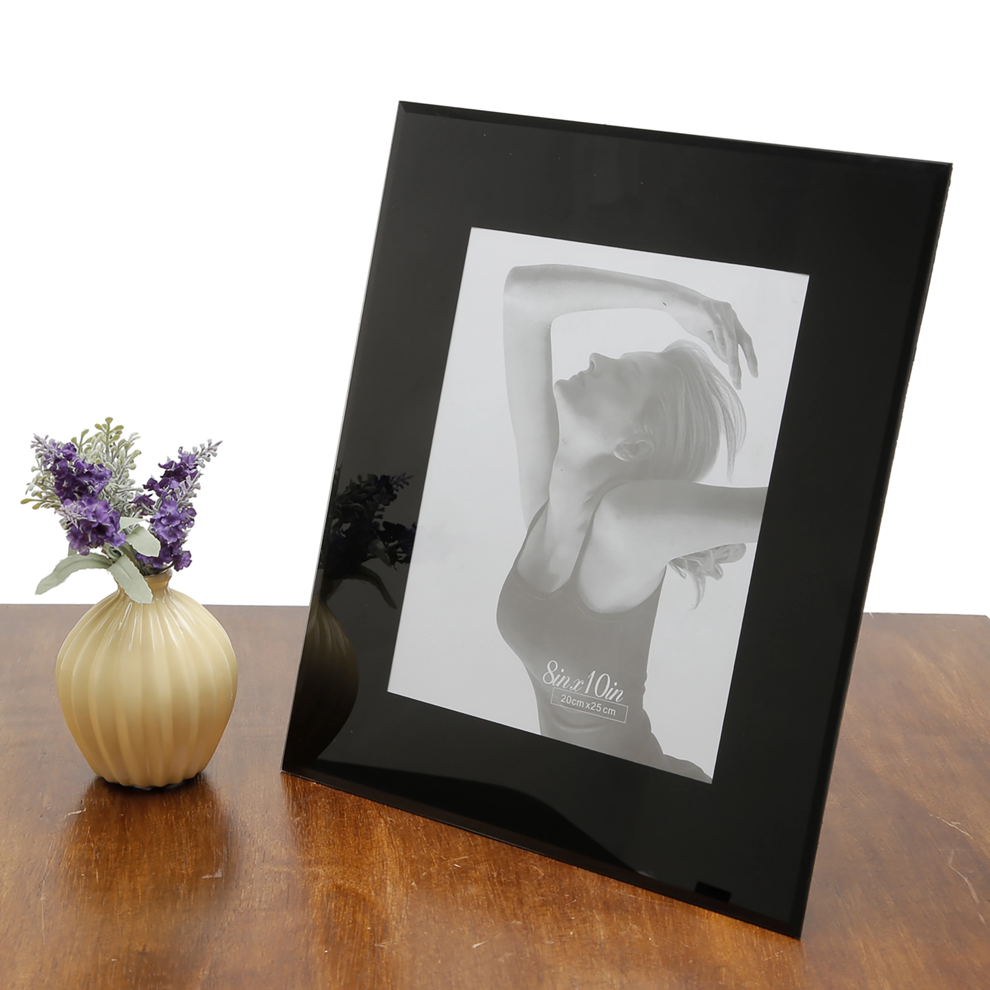 Porta Retrato Vidro 20x25 Preto Rojemac