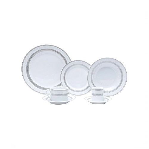 Jg.jantar Rojemac 42 Pcs Porcelana Silver Sky