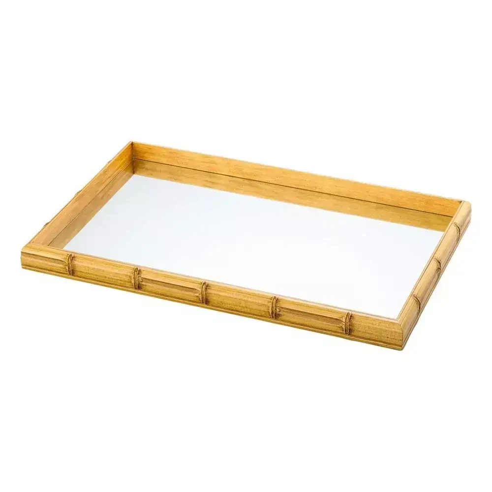 Bandeja Bambu com Espelho - 55cm