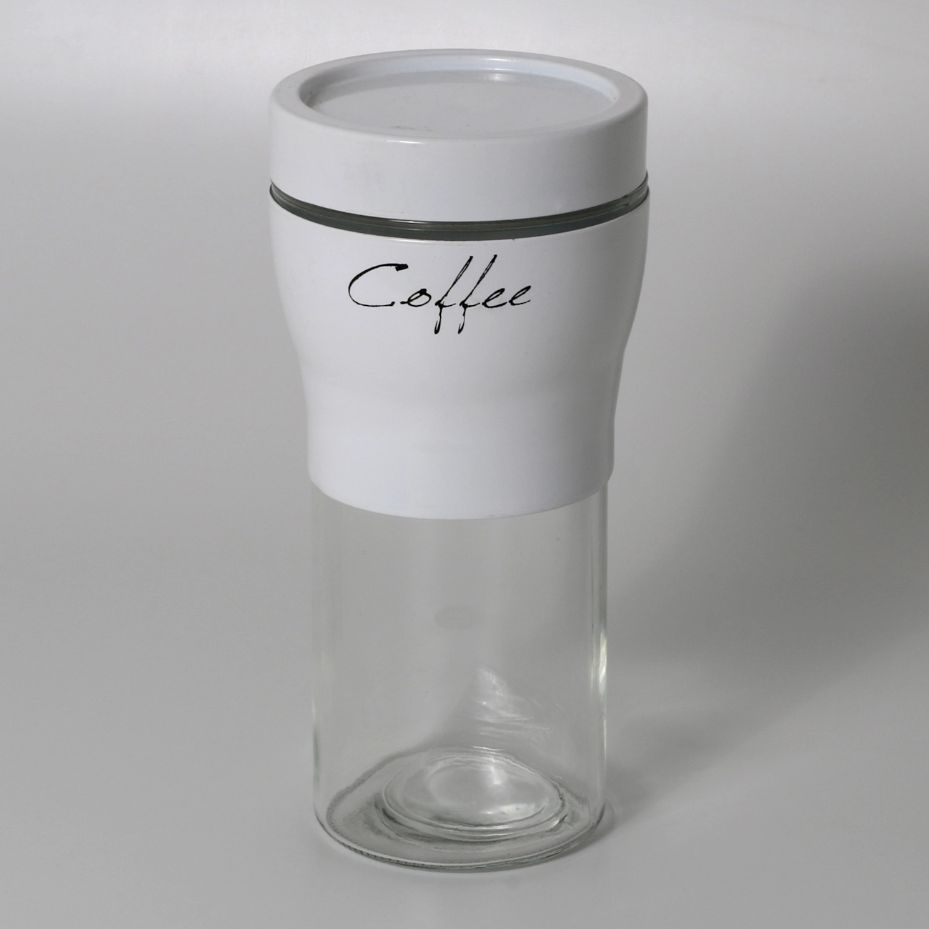 Pote Cinturado Rojemac Vidro C/metal Branco Coffe