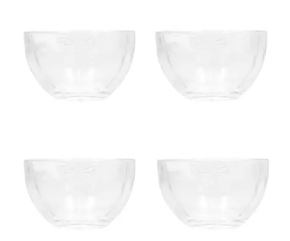 Bowl De Vidro Butterfly 11cmx11cmx6,5cm Ref:20599