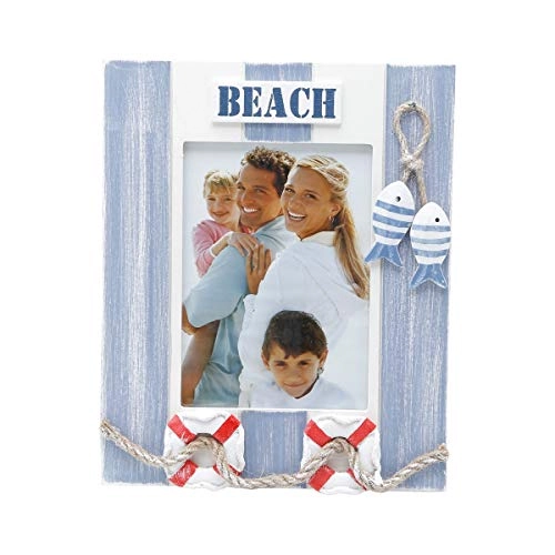 Porta Retrato Rojemac 13x18cm Madeira Deck Beach
