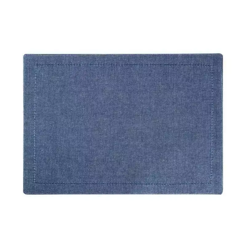 JOGO AMERICANO 2PC PONTO AJOUR ALGODÃO JEANS 45x33cm