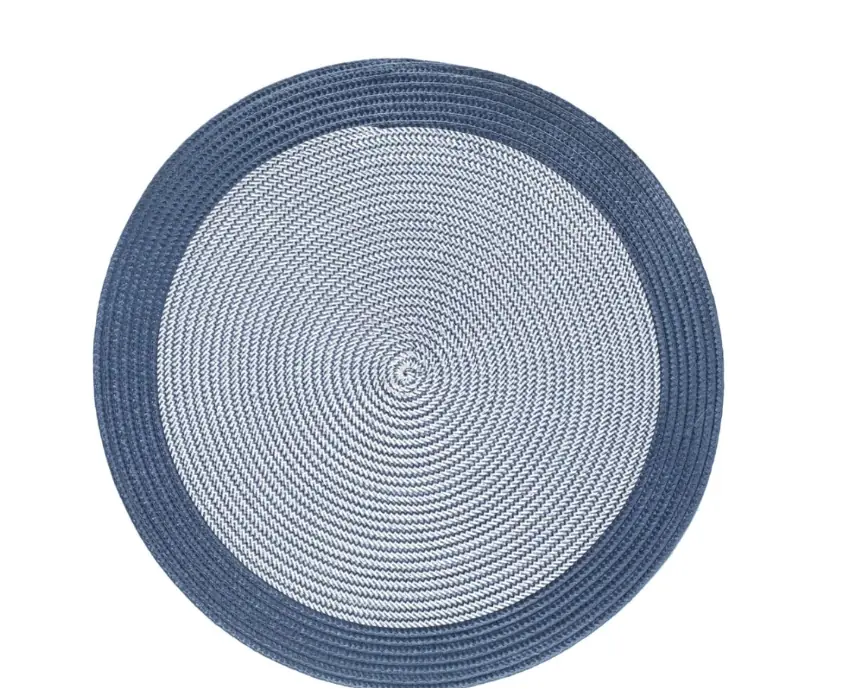 Lugar Americano Poliester Azul Branco 38cm 27634 Rojemac