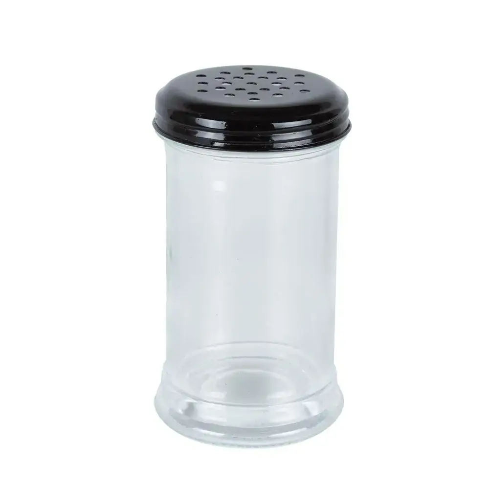 Porta tempero vidro tampa metal preto 300ml 7x13 Bon Gourmet