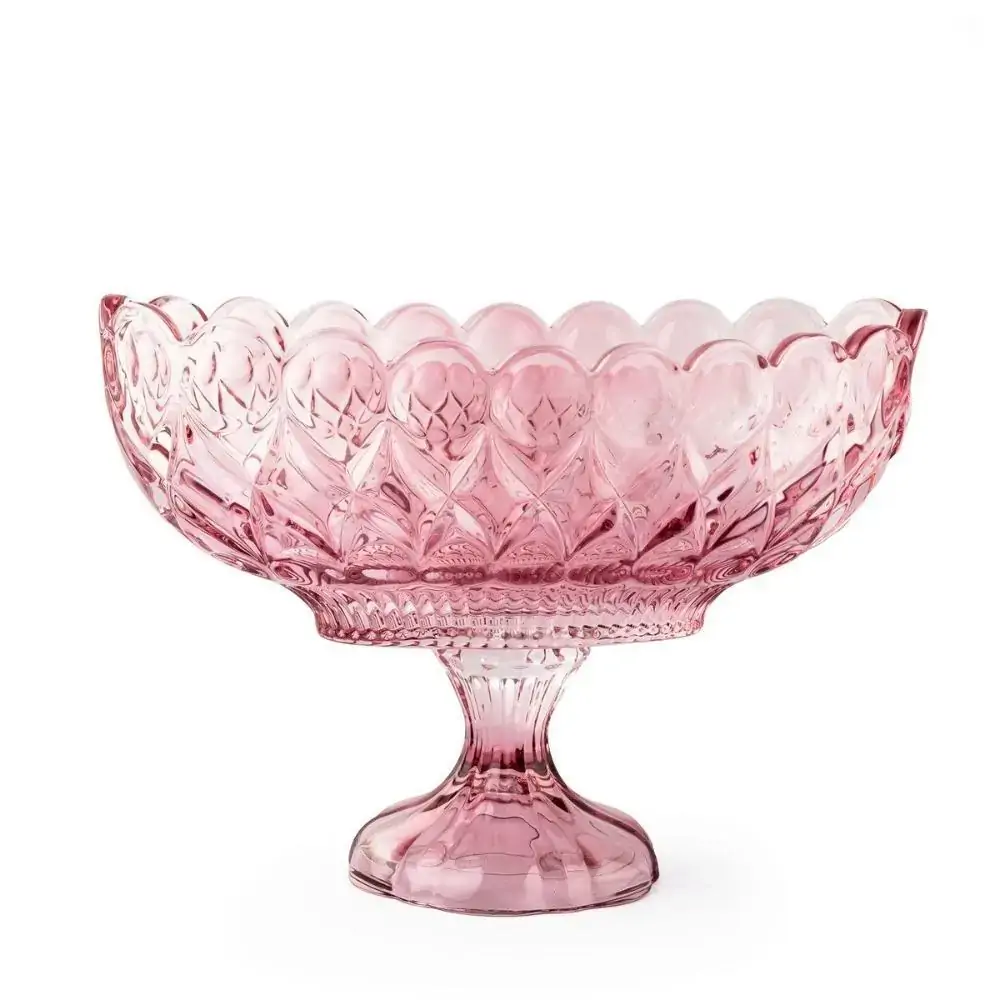 Centro De Mesa Decorativo Cristal De Chumbo C/pe Angel Roxo 29x20cm