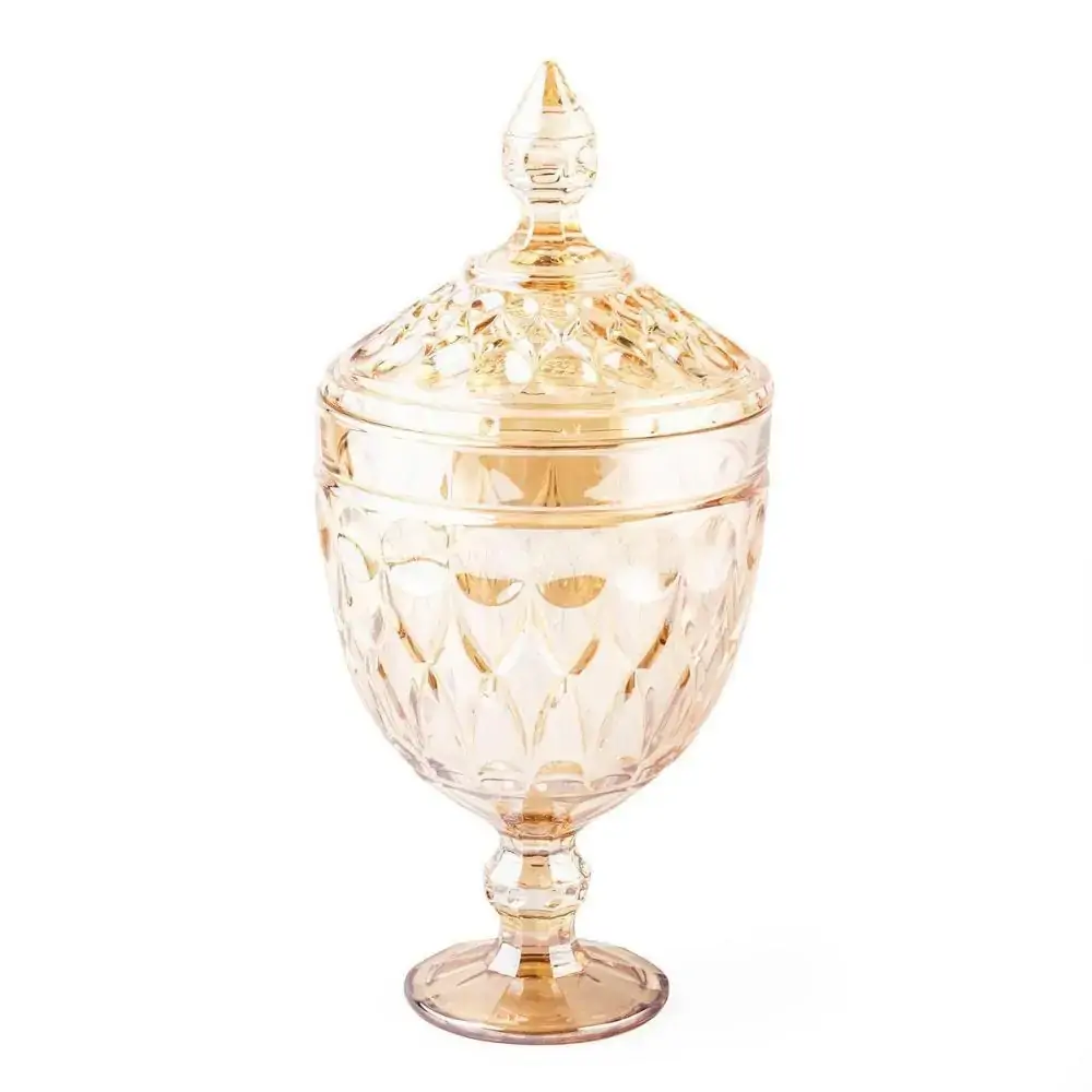 Potiche Cristal Pe Angel Ambar 15x32cm 27907 Rojemac