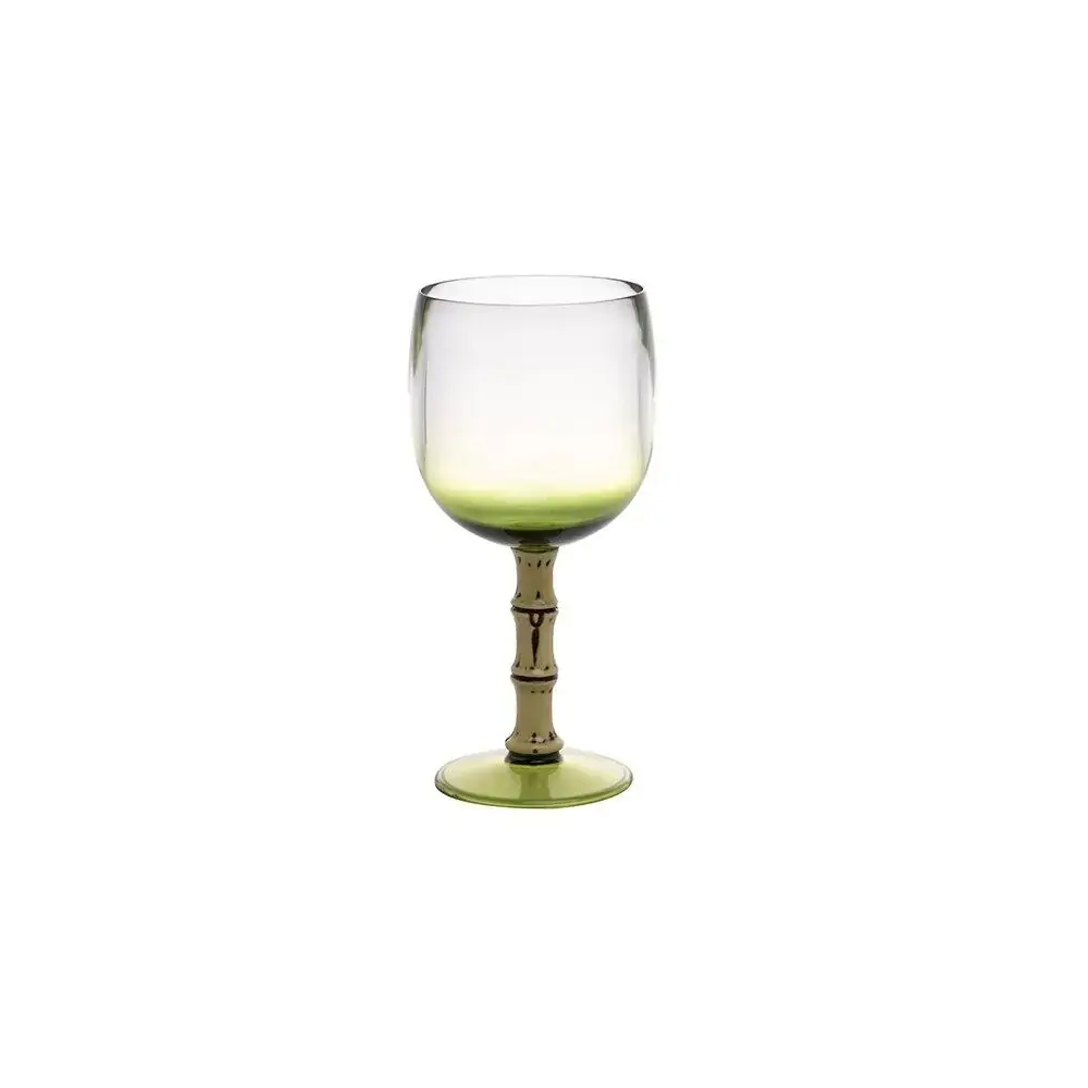 Jogo de Taças Pé em Bambu Bon Gourmet Verde 500 ml - 6 peças