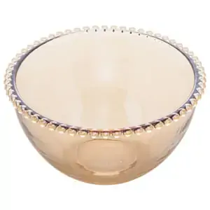 Saladeira Wolff Pearl Cristal 21x12cm Ambar