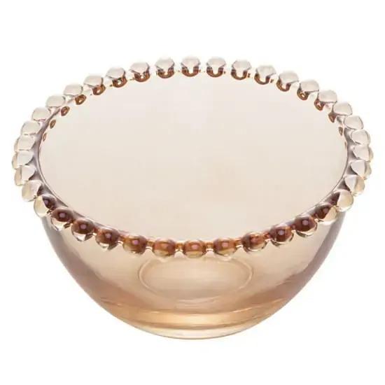 28229 Bowl Cristal De Chumbo Pearl Ambar