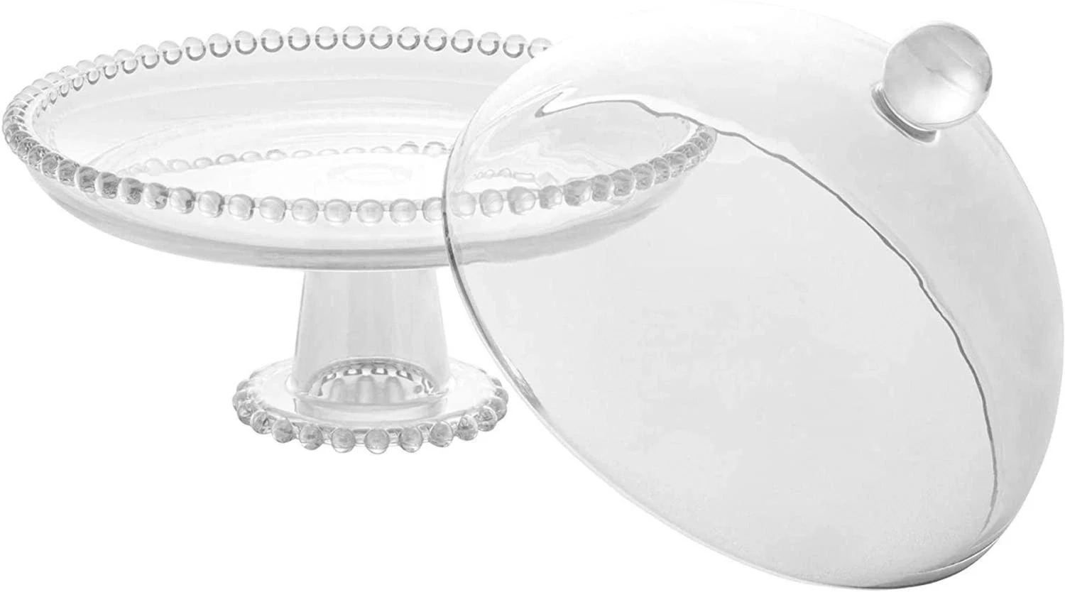 Prato Cristal Pe Tampa Pearl 20x18cm 28272 Rojemac