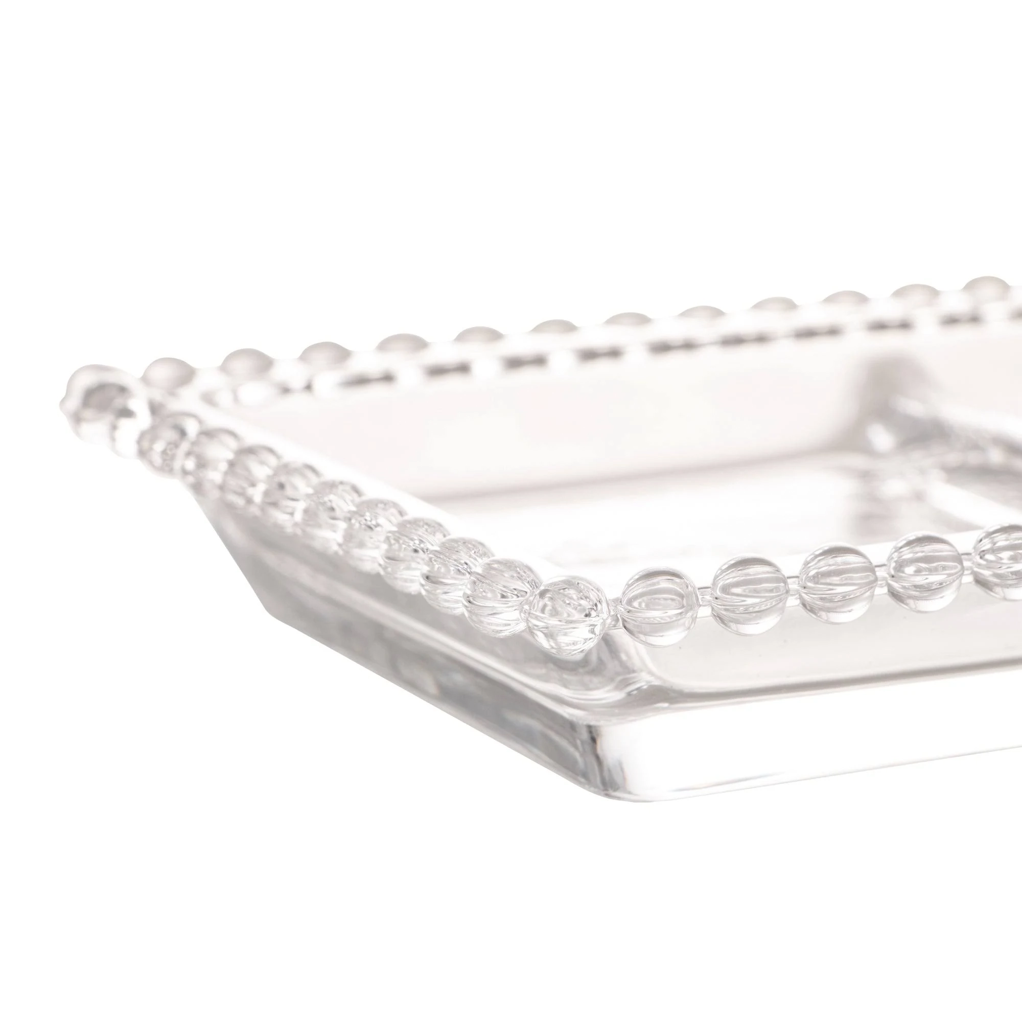PETISQUEIRA CRISTAL C/3 DIVISÕES PEARL 30x13x3cm