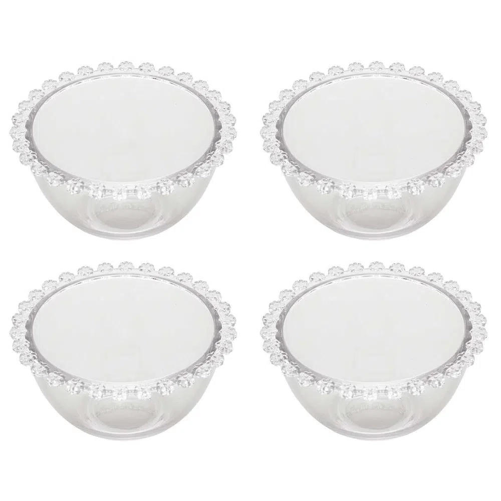 Cj 4 Bowls Wolff Cristal Daisy 14x8cm Un
