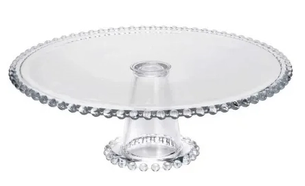 Prato Wolff P/bolo Cristal C/pe Daisy 31,3x10cm Un