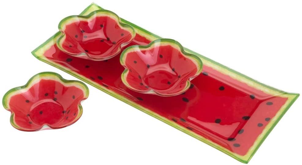Jg Travessa Bong 3 Bowls Melancia Vd 4pc