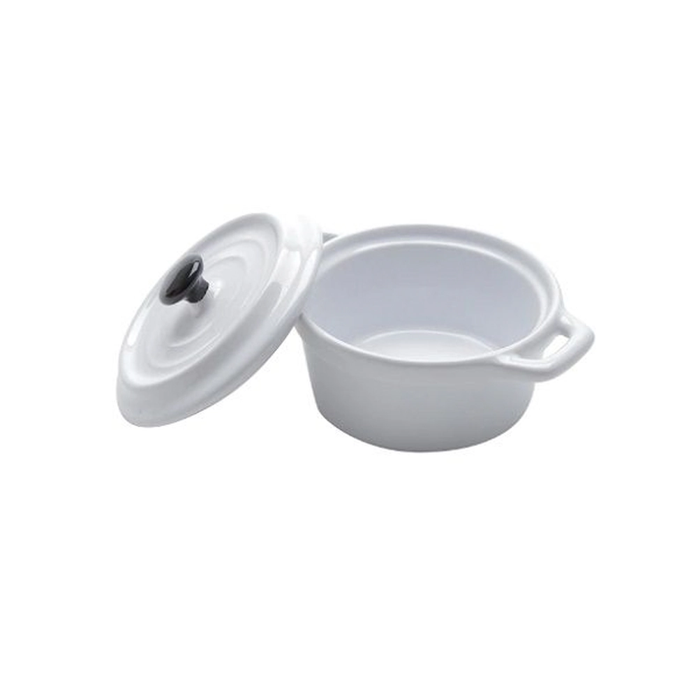 Mini Caçarola Bon Gourmet Black Lid Branca 12,7 cm