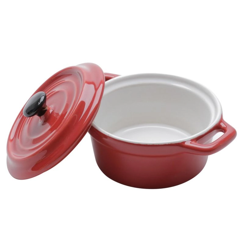 Mini Caçarola Bon Gourmet Black Lid Vermelha 12,7 cm