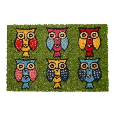 Capacho Coco Prestige 40x60cm Corujas