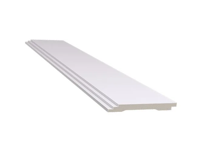 Lambri Poliestireno 656 Branco 1,20mx10cmx1cm Santa Luzia