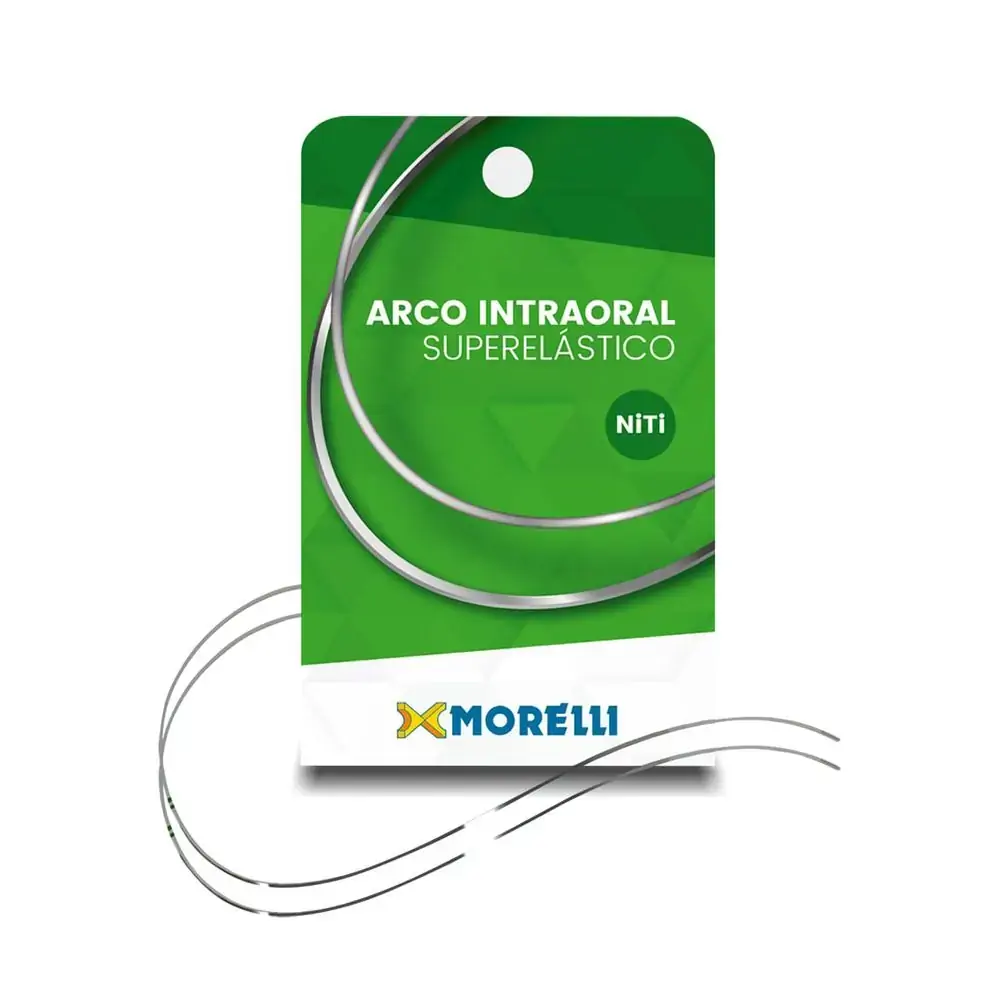50.71.003 Arco Intraoral Curva Reversa-Spee Super elástico Médio Niti 0,40x0,40mm (.016