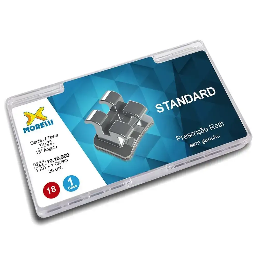 10.10.900 Kit de Bráquetes 01 Caso Prescrição Roth Standard 0.18 - Morelli