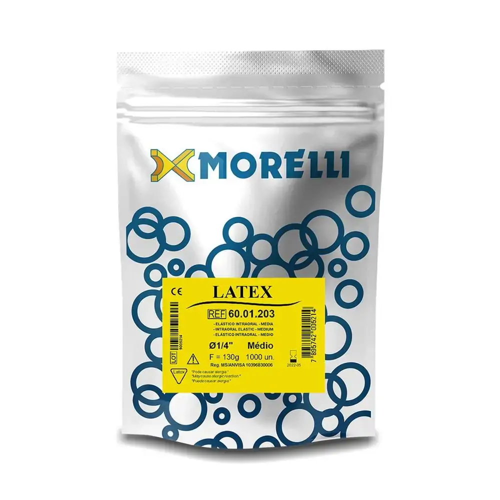 Elástico Intraoral Látex 1/4 - Morelli - Médio (Cód. 26.1249)