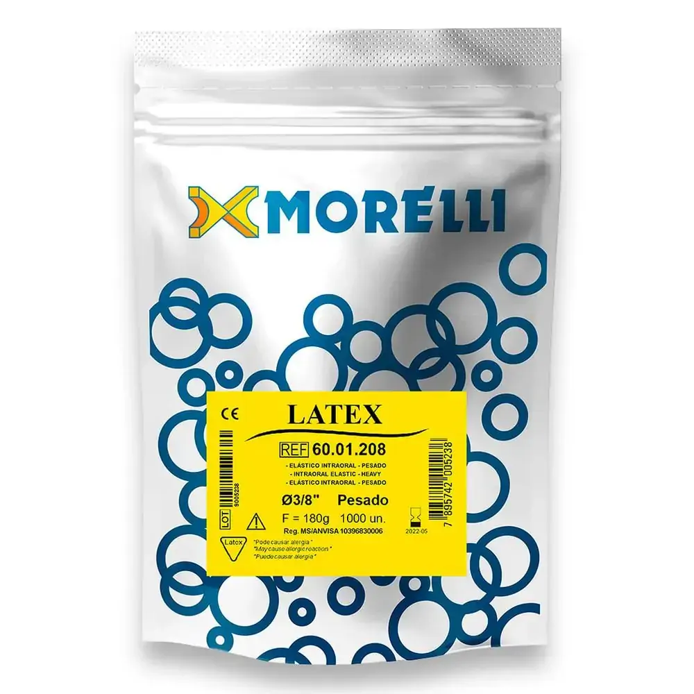 Elástico Intraoral Látex 3/8 - Morelli - Pesado (Cód. 26.2438)