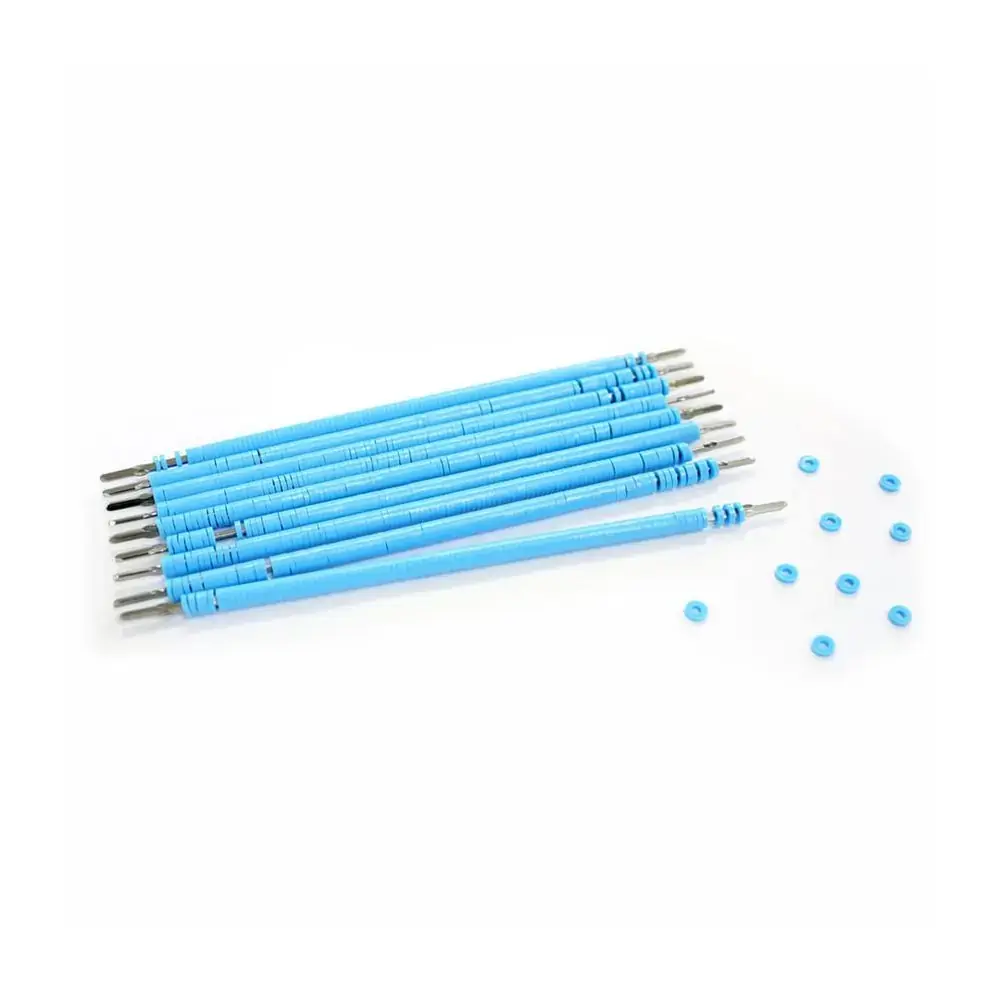 Elástico Ortodôntico Ligadura Bengalinha 1000un. Morelli Azul-Bebê