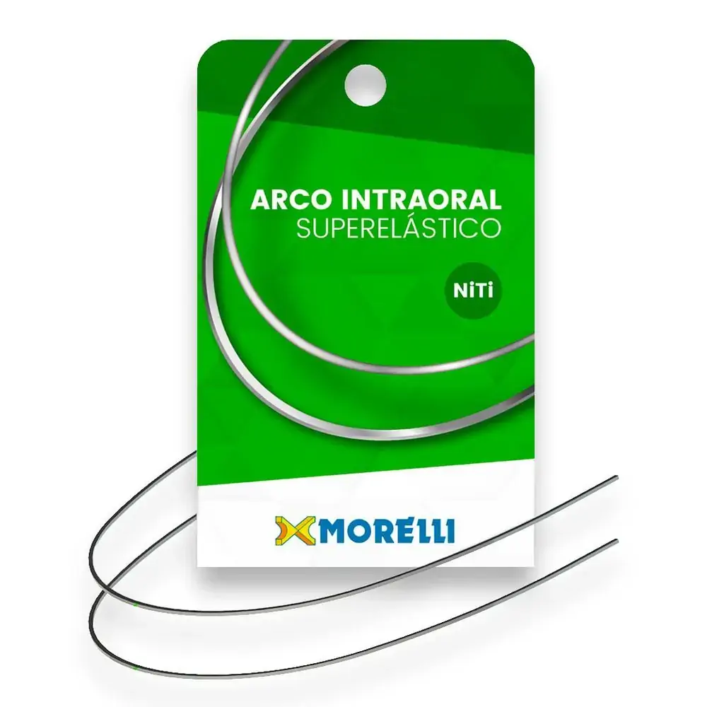 50.82.014 Arco Intraoral Superelástico Pequeno Niti Retangular 0,48x0,63mm (.019