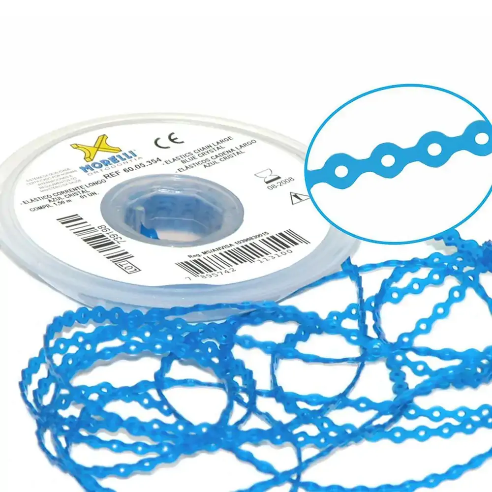 Elástico Corrente Longo - Morelli - Azul Cristal (Cód. 26.2864)