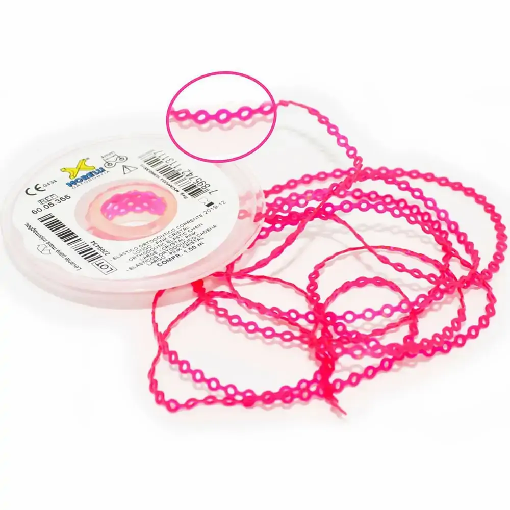 60.05.355 Elástico Corrente Longo Pink Cristal - Morelli