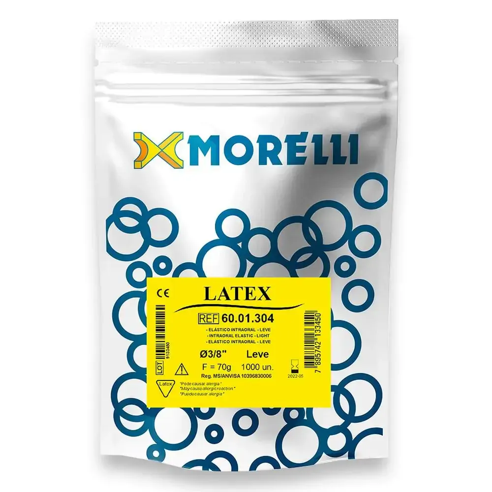 60.01.304 Elástico Intraoral Latex Leve 3/8 - Morelli