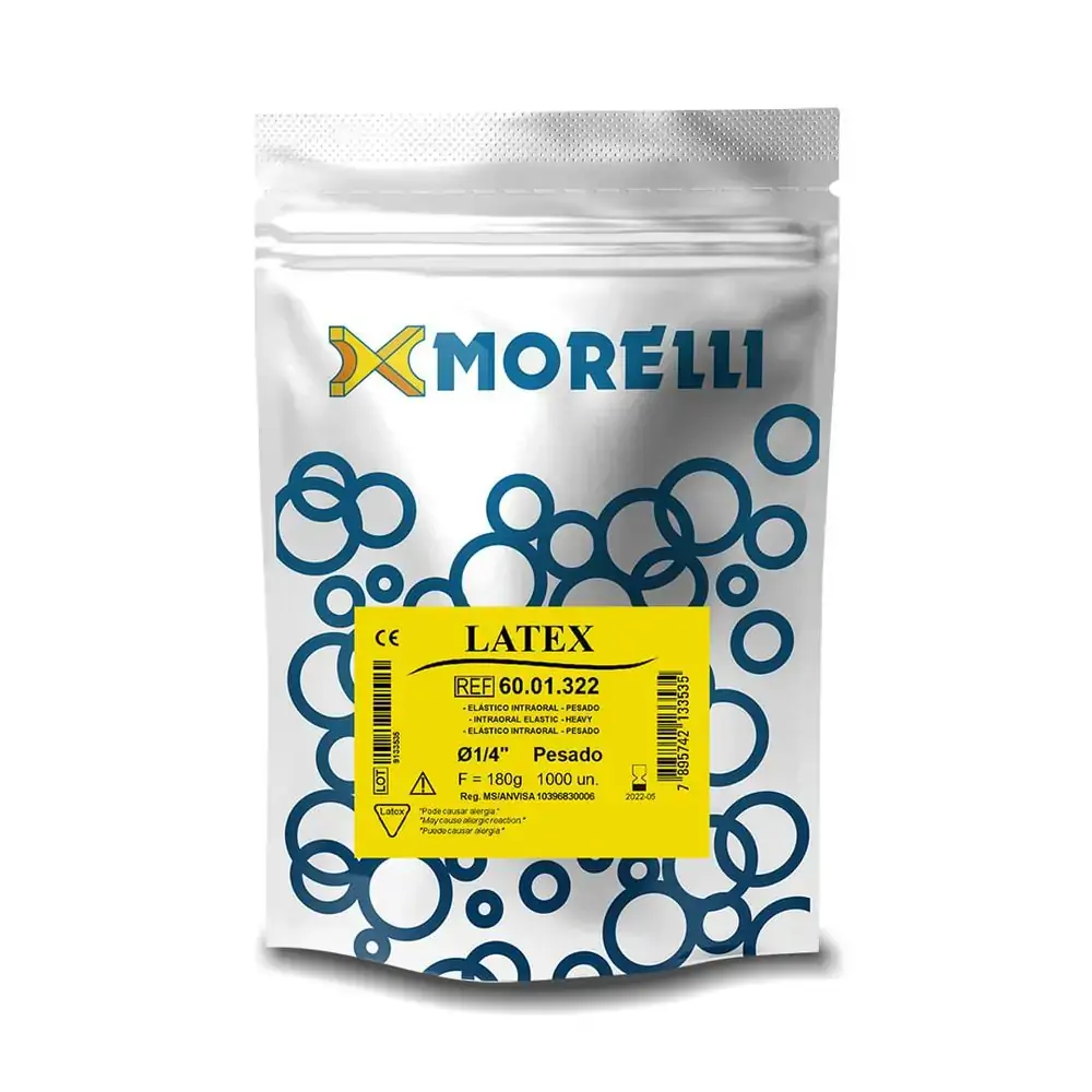 60.01.322 Elástico Intraoral Latex Pesado 1/4 - Morelli