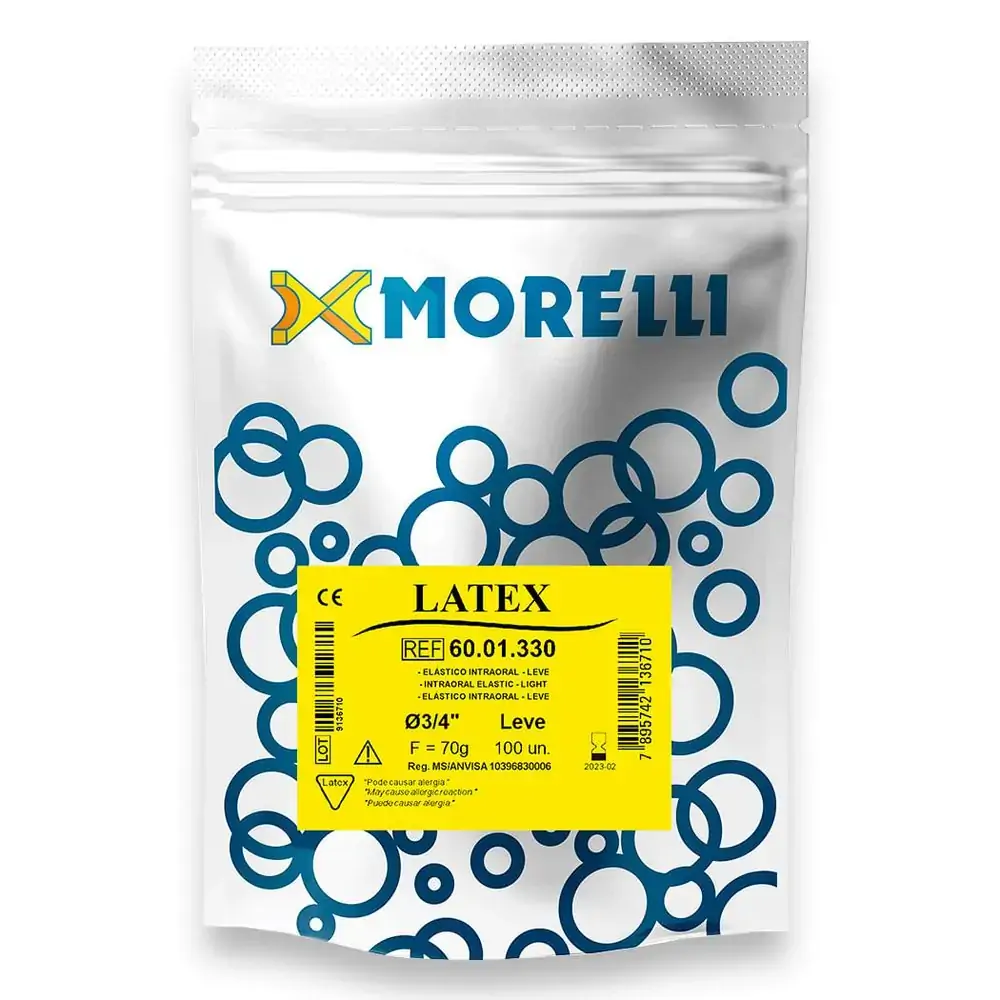 Elástico Intraoral Látex - Morelli - Leve 3/4 (Cód. 26.2079)
