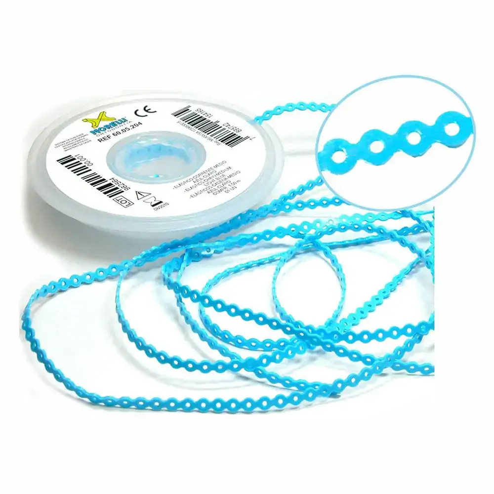 60.05.204 Elástico Corrente Médio Azul Bebê 1,5m - Morelli