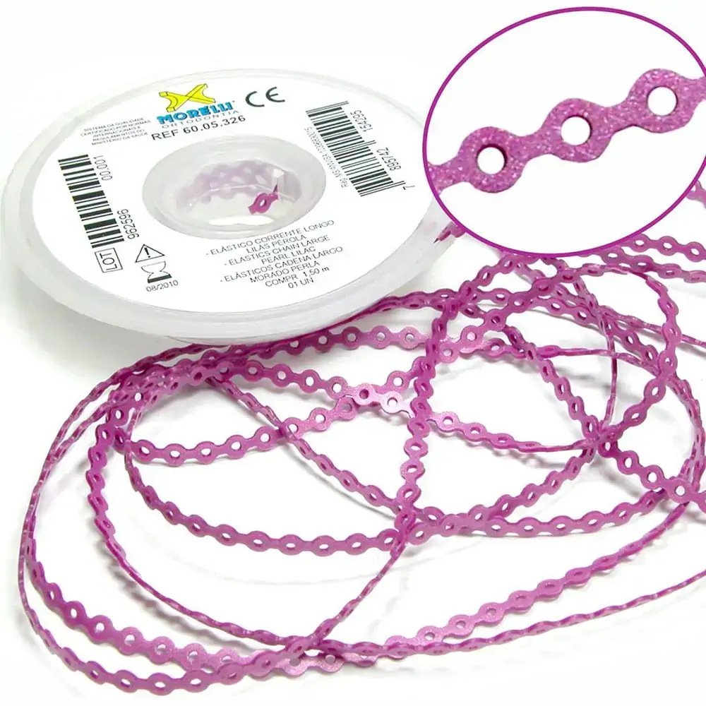 Elástico Corrente Longo - Morelli - Rosa Pérola (Cód. 26.2857)
