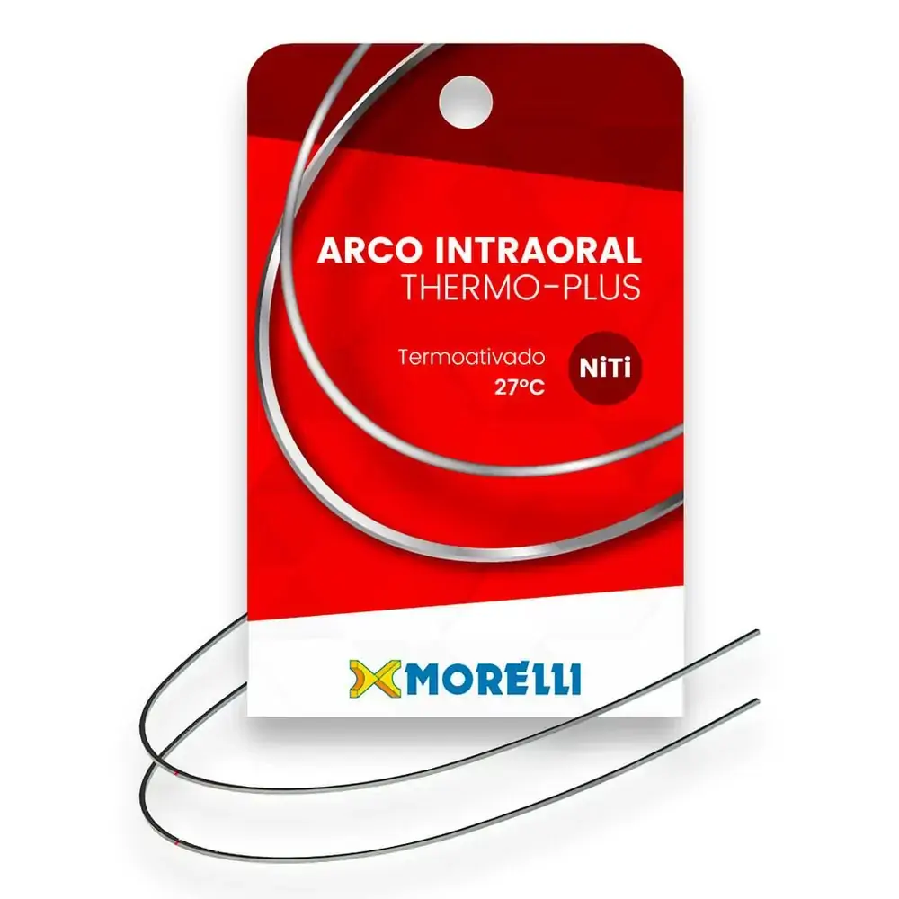 50.82.224 Arco Intraoral Thermo-Plus Pequeno Niti Retangular 0,40x0,55mm (.016