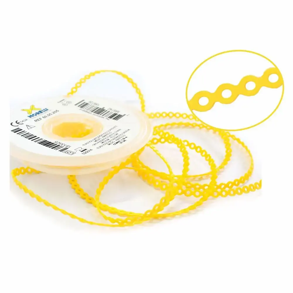 60.05.205 Elástico Corrente Médio Amarelo 1,5m - Morelli