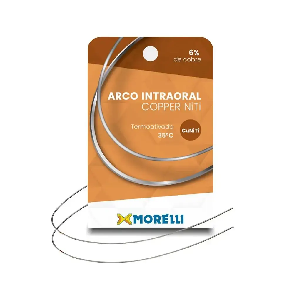 50.70.150 Arco Intraoral Copper Niti 35°C Inferior Redondo 0,35mm (.014