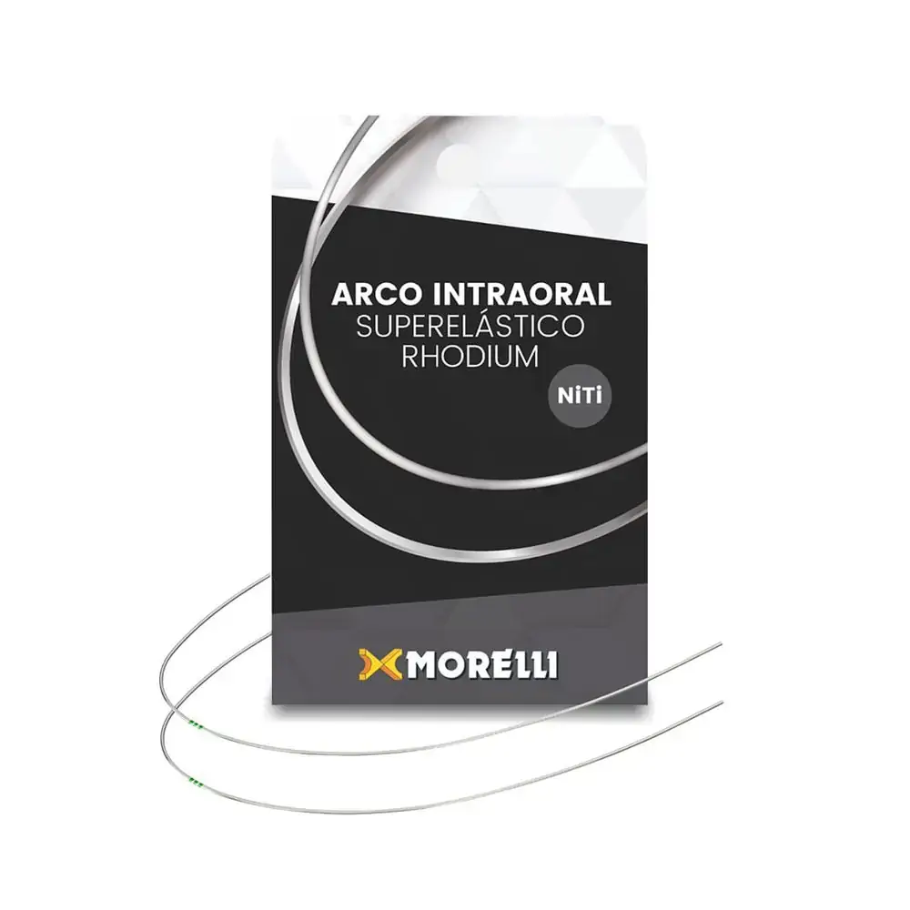 50.60.136 Arco Intraoral Rhodium Superelástico Grande Niti Redondo 0,35mm - Morelli