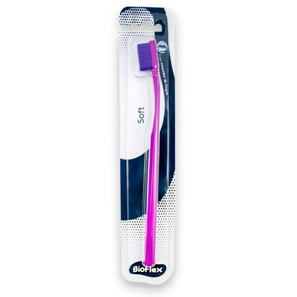 78.01.202 Escova Dental Bioflex Macia Pink/Roxa - Morelli