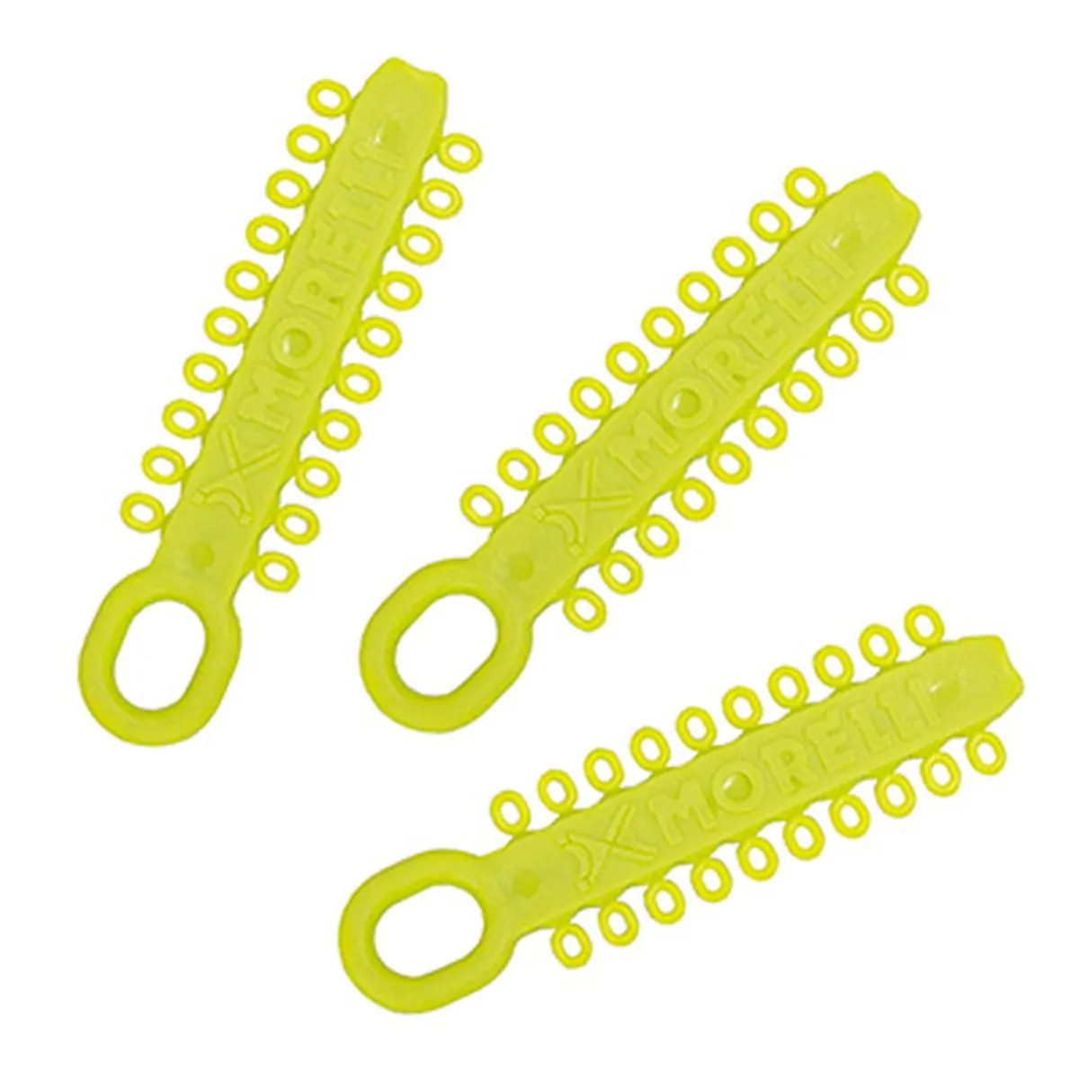 60.06.161 Elástico Ligadura Modular Antimicrobiano Verde Lima com 500 - Morelli