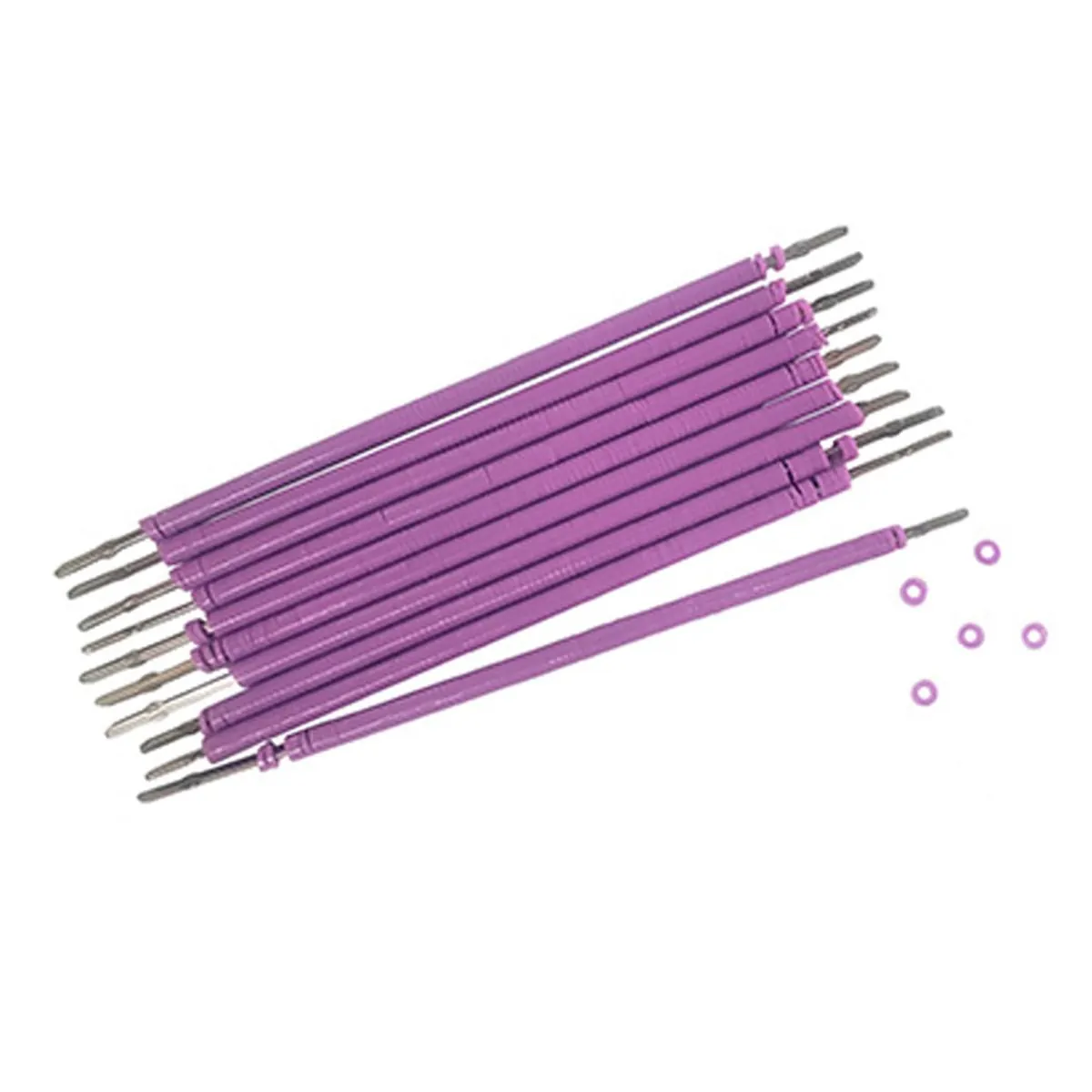 60.03.166 Elástico Ligadura Bengalinha Antimicrobiano Roxo Ametista com 1000 - Morelli