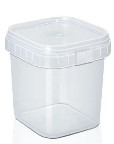 Kit Pote Quad C/tampa Transp 220ml Ws Plast