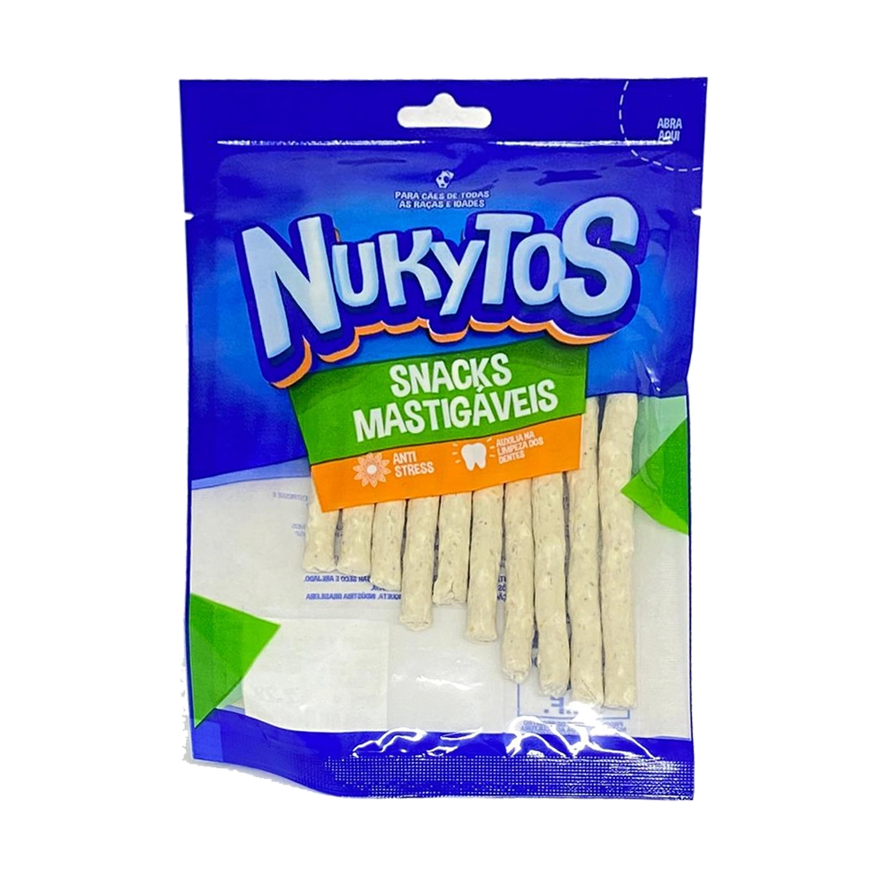 Petisco Snack Bifinho Osso Palito Nukytos 08x05 C/10 Unidades